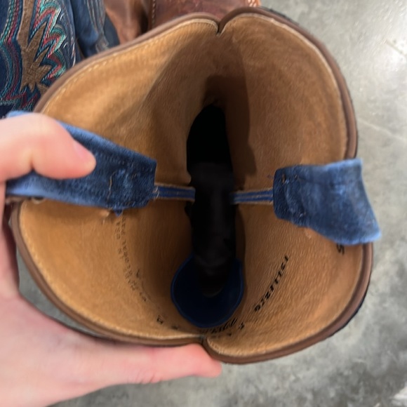 Tony Lama Womens Boots 7B Square Toe Leather - Picture 5 of 7